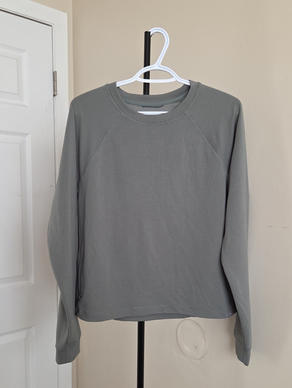 L.L. Bean Women's Crewneck Sweater in Sage Gray